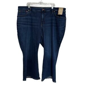 NWT Madewell Plus Curvy Kick Out Crop Jeans in Colleton Wash - Size 28W